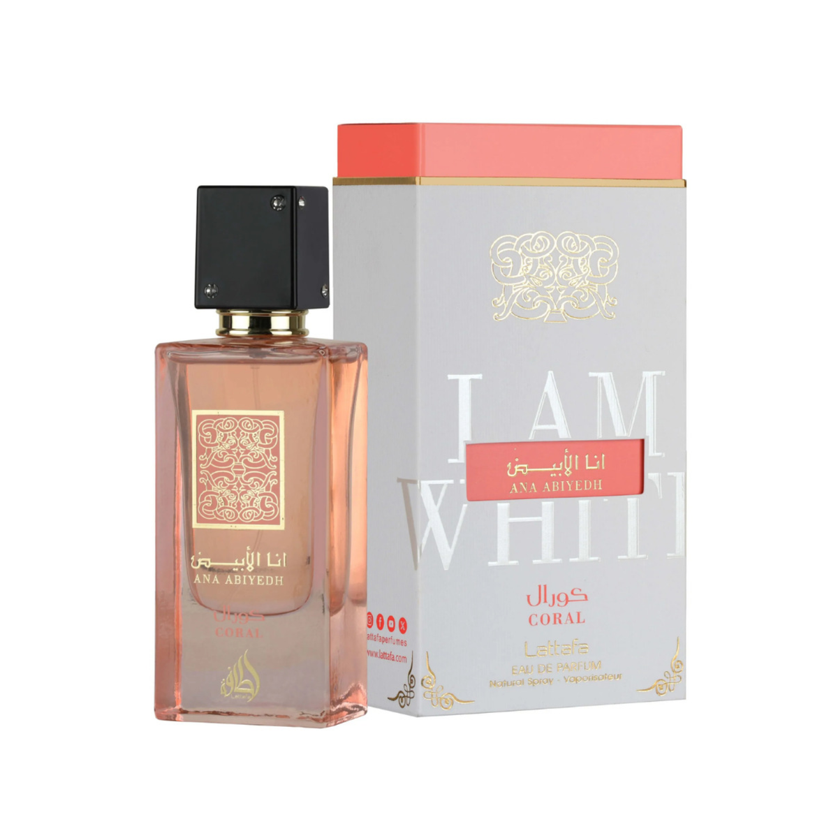 Lattafa Ana Abiyedh Coral EDP 60 ml Mujer